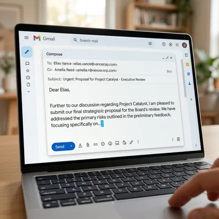 ToneShift Gmail Macro Mockup